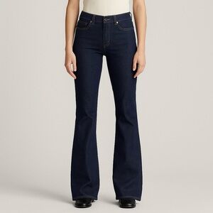 Ralph Lauren Jeans Co Dark Wash Straight Flare Leg Denim Pants Womens Size 2